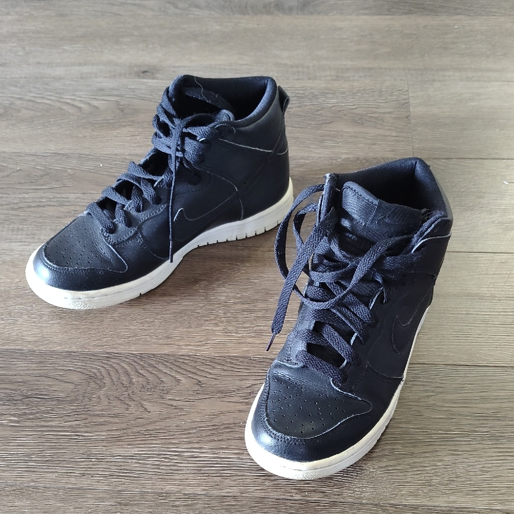 Nike Black and White High-Top Sneakers